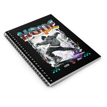 Hobi Notebook - Fanmade BTS Retro Series - 90s Hip-Hop Aesthetic - Spiral-Bound Journal