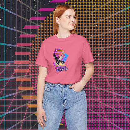 Jimin Short Sleeve Shirt - Fanmade BTS Retro Series - 80s Pop Aesthetic - Soft Unisex T-Shirt