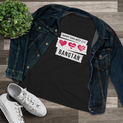 OT7 Women's Tee - AP529 <3 Bangtan - Soft Jersey T-Shirt