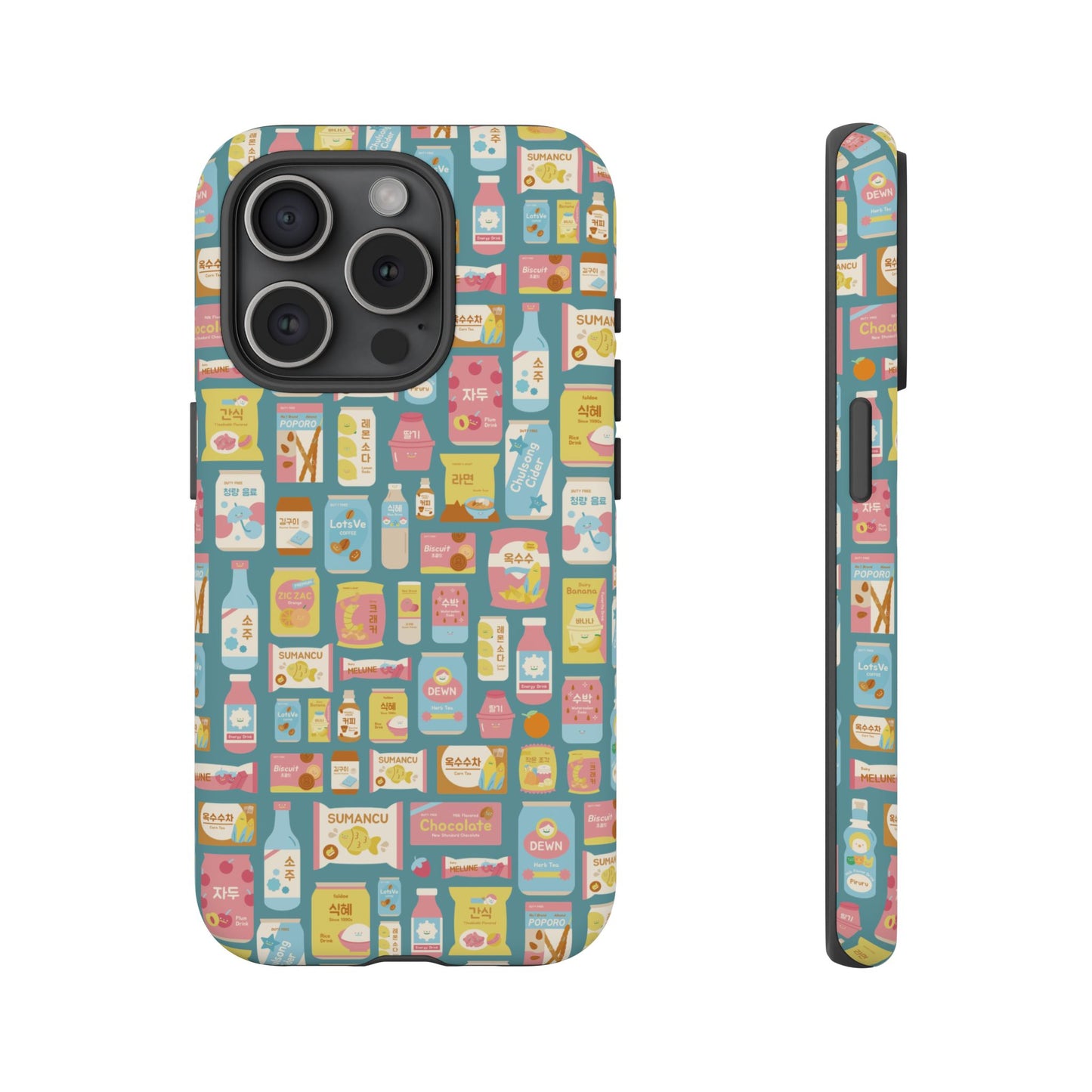 Sweet Pastel Korean Snacks Tough Phone Case - Cute K-Pop Merch - iPhone, Galaxy, Pixel Cover