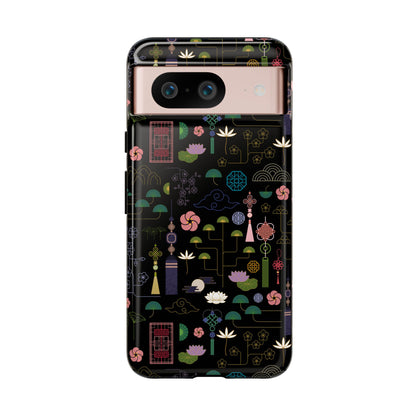 Norigae Night Garden Tough Phone Case - Elegant K-Pop Merch - iPhone, Galaxy, Pixel Cover