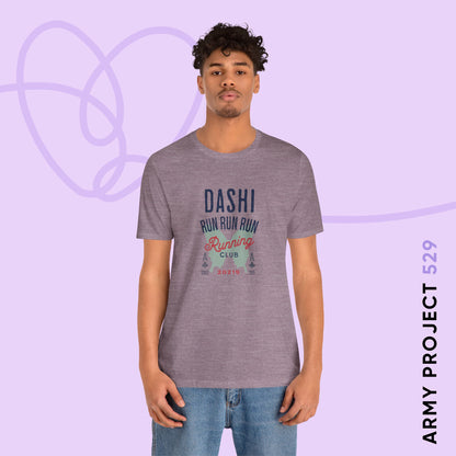 OT7 Short Sleeve Shirt - Dashi Running Club - Fanmade BTS Merch - Unisex Jersey T-Shirt