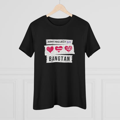 OT7 Women's Tee - AP529 <3 Bangtan - Soft Jersey T-Shirt