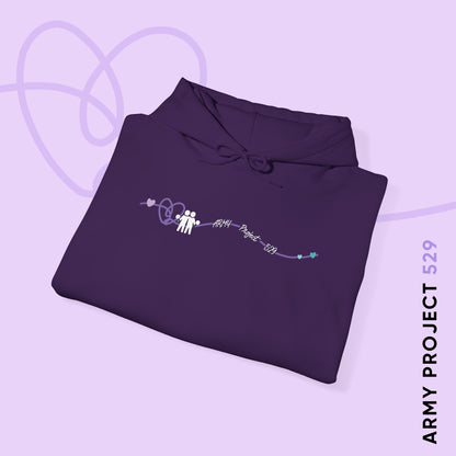 AP529 Heartline Logo Unisex Heavy Blend™ Hoodie