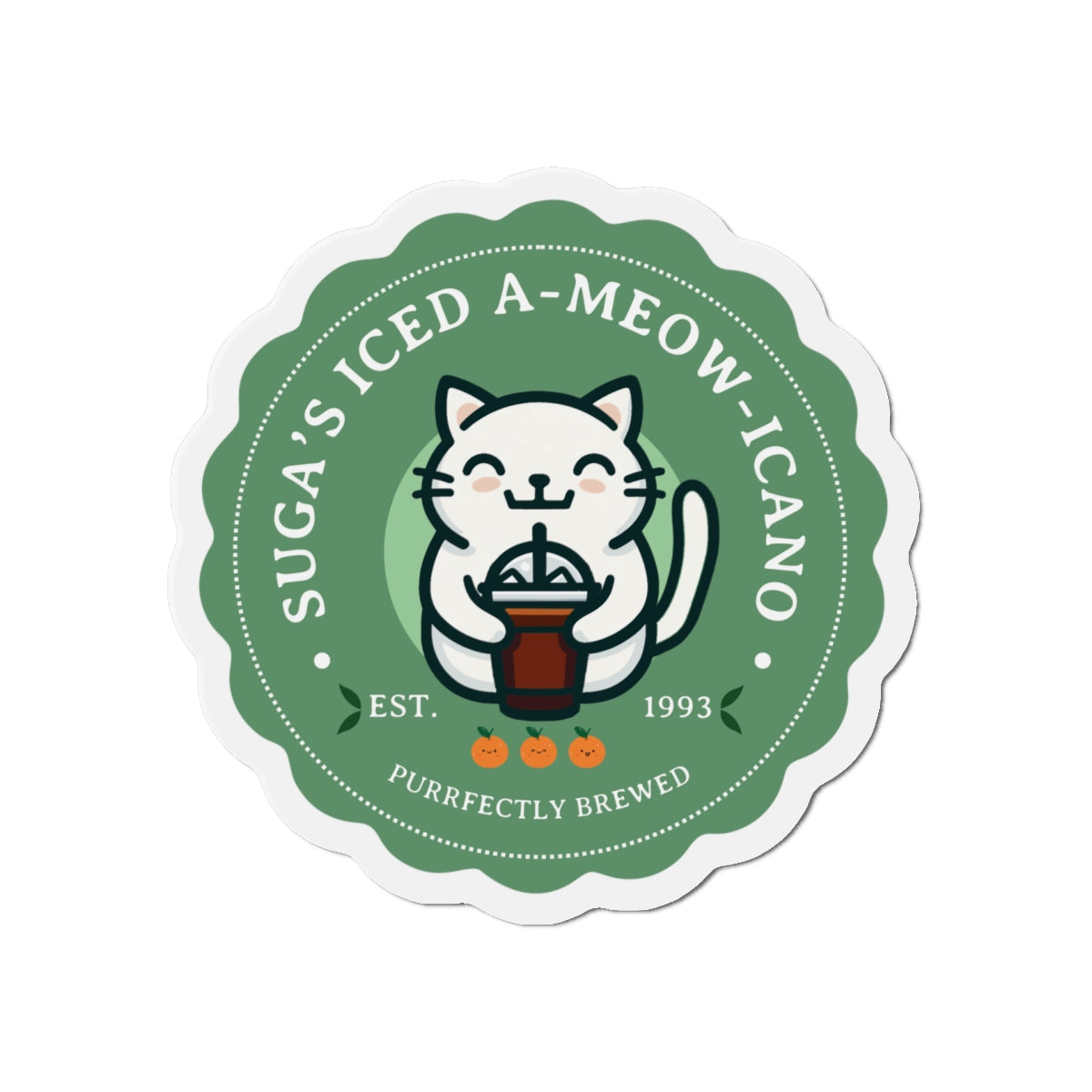 SUGA Iced A-meow-icano Bakery Series Die-Cut Magnet