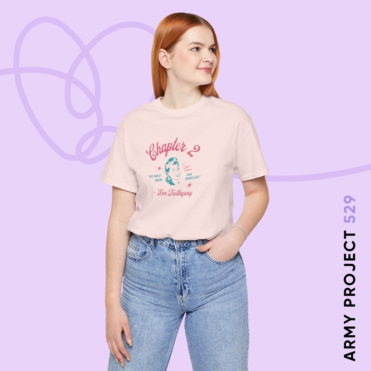 Taehyung Short Sleeve Shirt - 'Kim Trollhyung' - Fanmade BTS Merch - Unisex Jersey T-Shirt