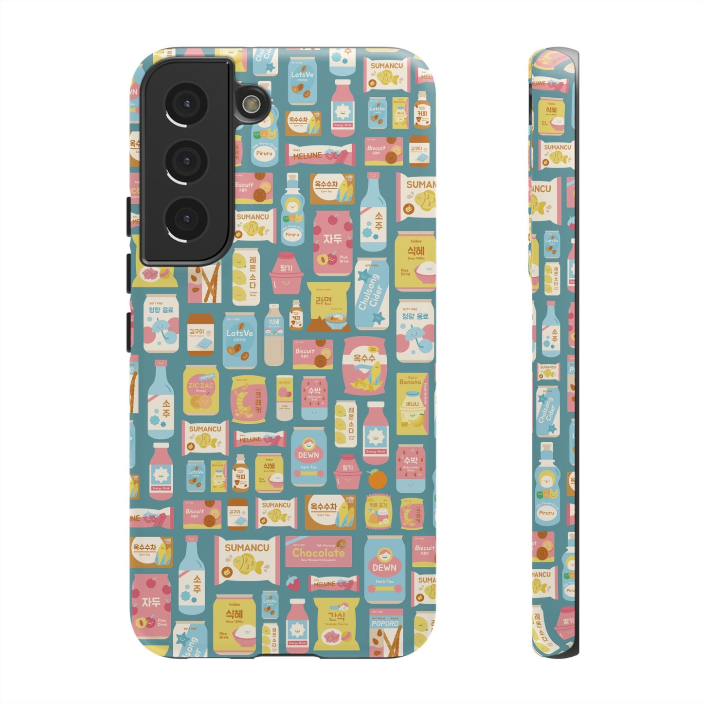Sweet Pastel Korean Snacks Tough Phone Case - Cute K-Pop Merch - iPhone, Galaxy, Pixel Cover
