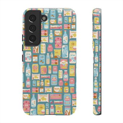 Sweet Pastel Korean Snacks Tough Phone Case - Cute K-Pop Merch - iPhone, Galaxy, Pixel Cover
