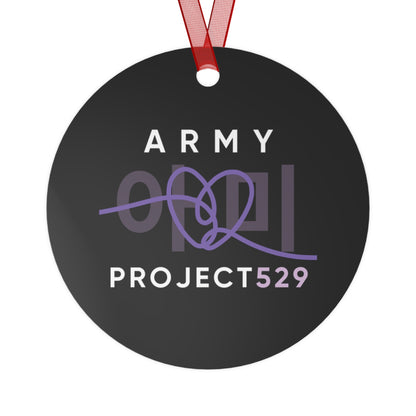 ARMY Project 529 Ornament - ARMY Holiday Decor - Durable Metal