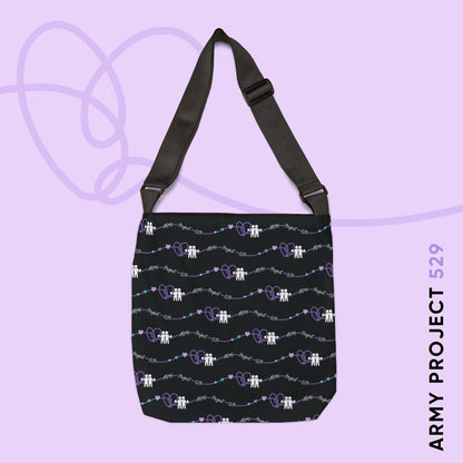 AP529 Heartline Logo Adjustable Tote Bag