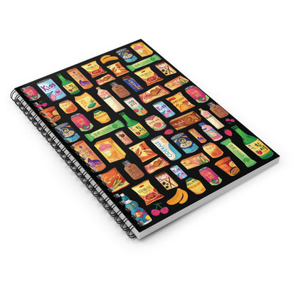 Bright & Bold Korean Snacks Spiral Notebook