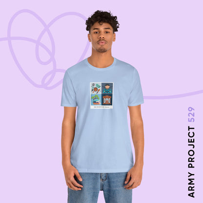 Namjoon Short Sleeve Shirt - Funny Fanmade BTS Merch - Care Instructions - Soft Unisex T-Shirt