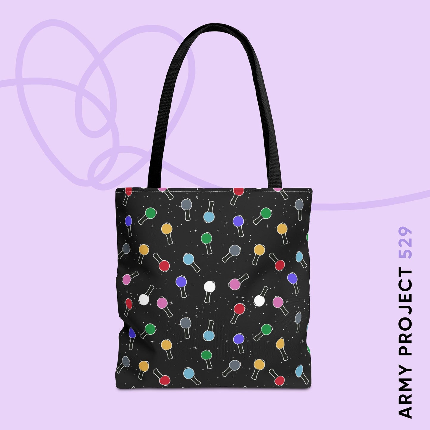 Ma City Map Lightstick Tote Bag