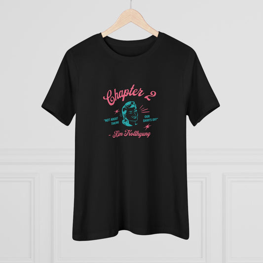 Taehyung Women's Tee - 'Kim Trollhyung' - Fanmade BTS Merch - Soft Jersey T-Shirt