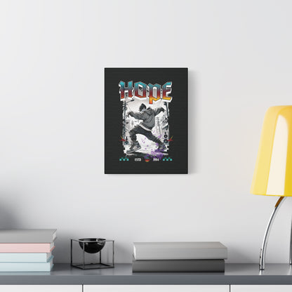 Hobi Canvas Wall Art - Fanmade BTS Retro Series - 90s Hip-Hop Aesthetic - Framed Wall Decor