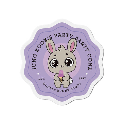 Jung Kook Fridge Magnet - Cute Fanmade BTS Merch - Jung Kook's Party Party Cone - Subtle ARMY Decor