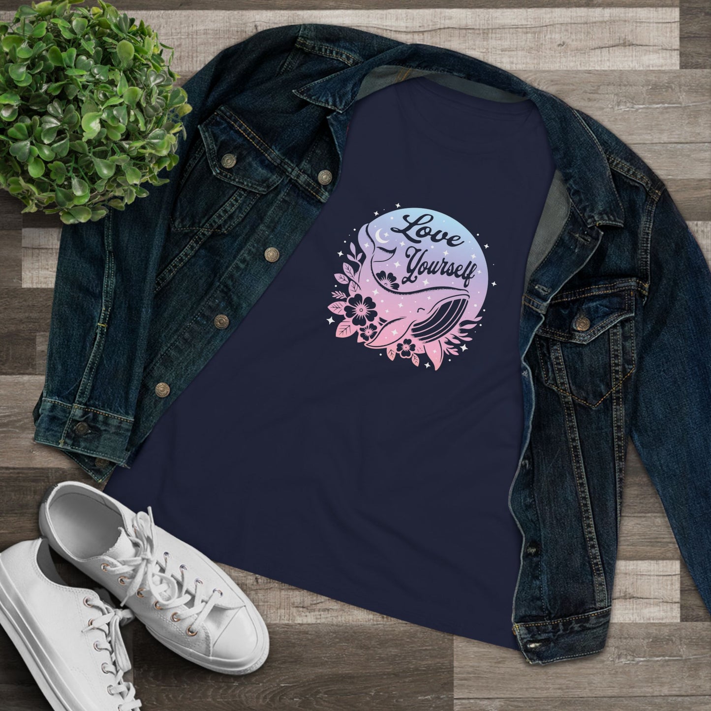 OT7 Women's Tee - Love Yourself - Fanmade BTS Merch - Soft Jersey T-Shirt