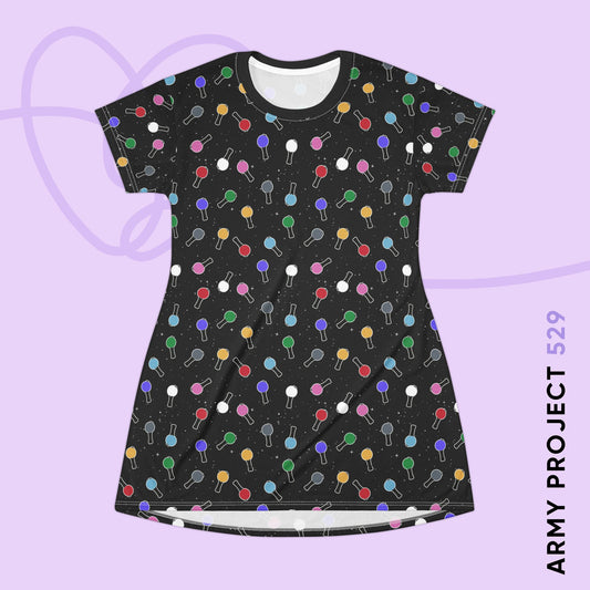 Ma City Map Lightstick T-Shirt Dress