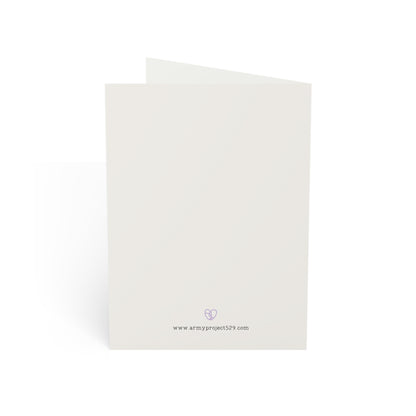 Fanmade BTS Greeting Card - Taehyung Appreciation Quote - Vintage Floral Artwork