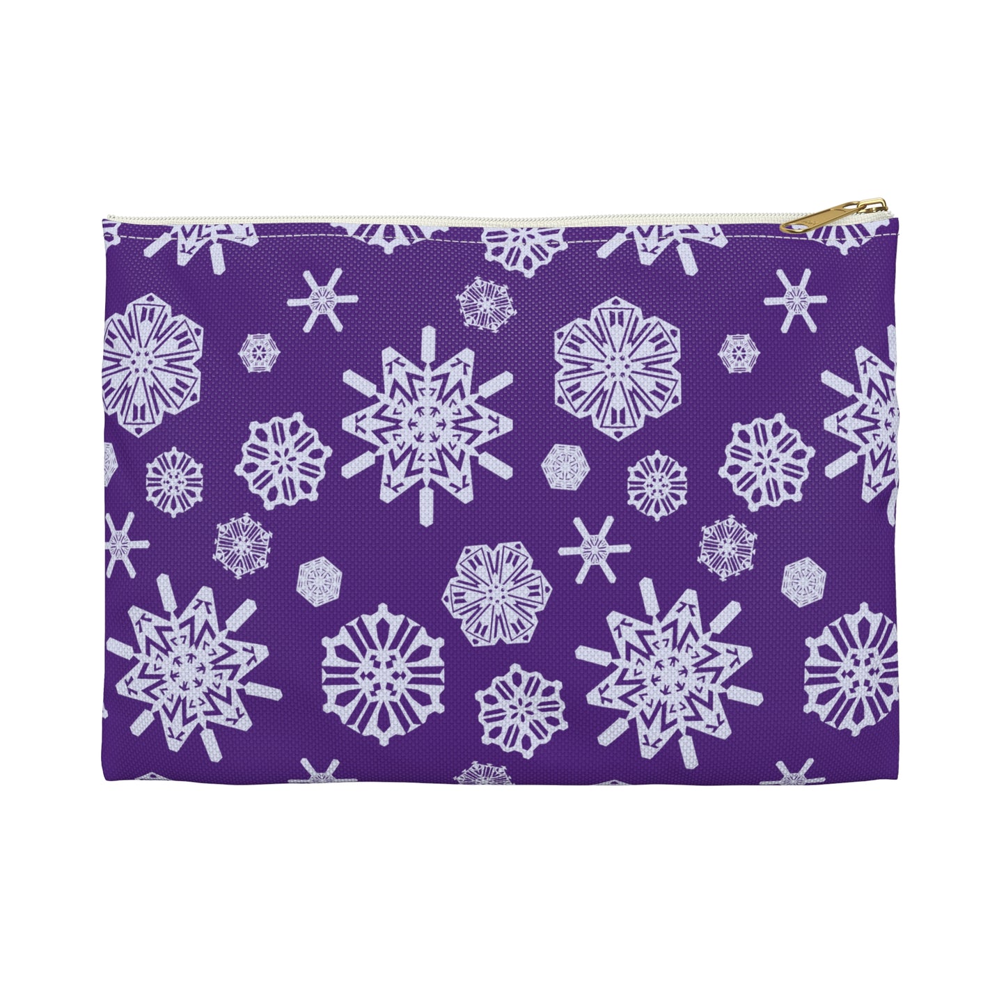OT7 Cosmetics Bag - Secret Snowflakes (Purple) - Fanmade BTS Toiletry Bag Slim Profile Zipper Pouch