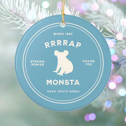 Rrrrap Monsta Badge Series Ceramic Ornament