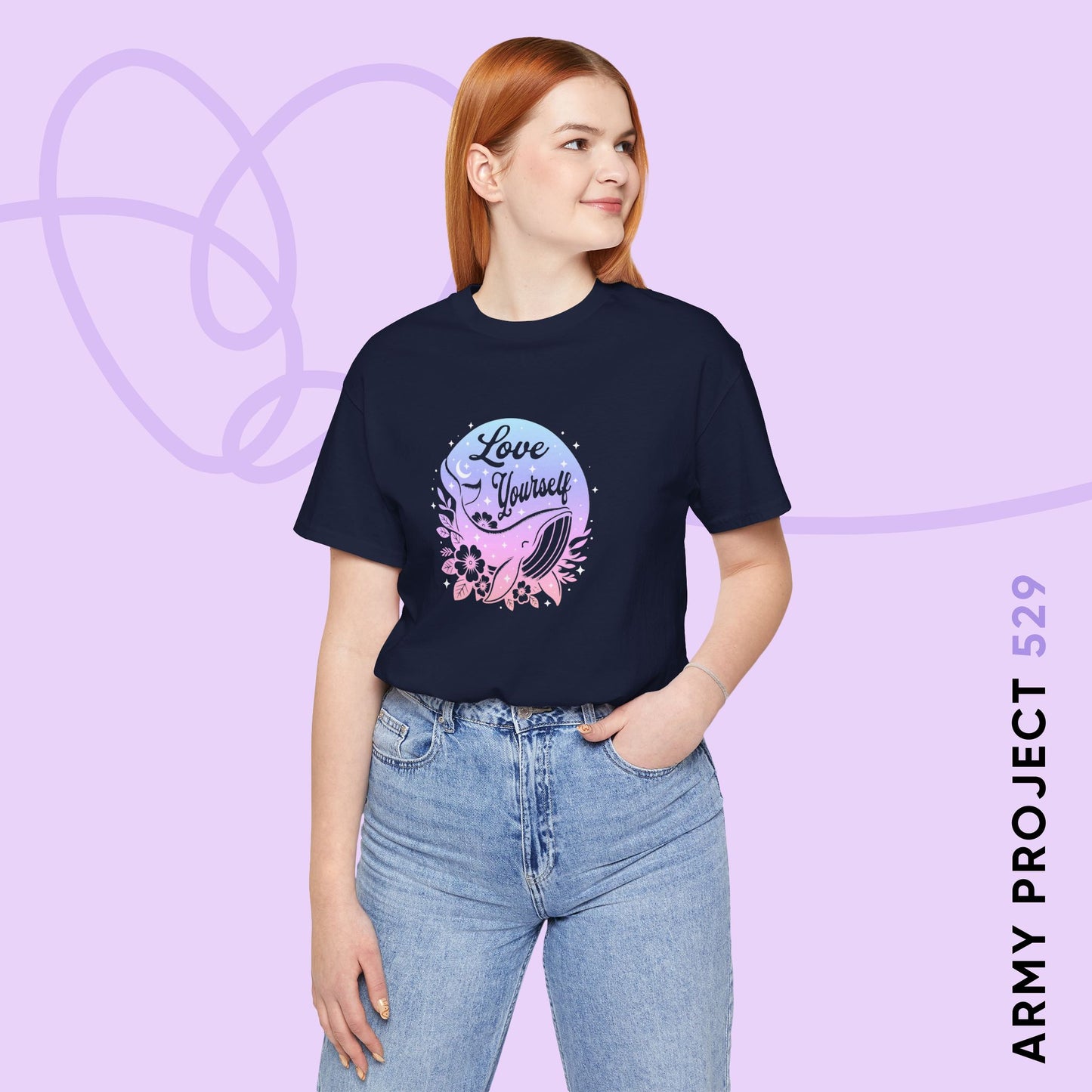 OT7 Short Sleeve Shirt - Love Yourself - Fanmade BTS Merch - Soft Unisex T-Shirt