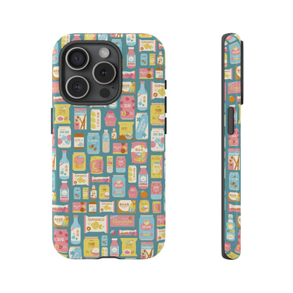 Sweet Pastel Korean Snacks Tough Phone Case - Cute K-Pop Merch - iPhone, Galaxy, Pixel Cover