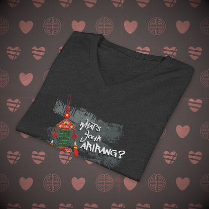 OT7 V-Neck Shirt - What's Your Arirang? Streetwear - Unisex Jersey T-Shirt