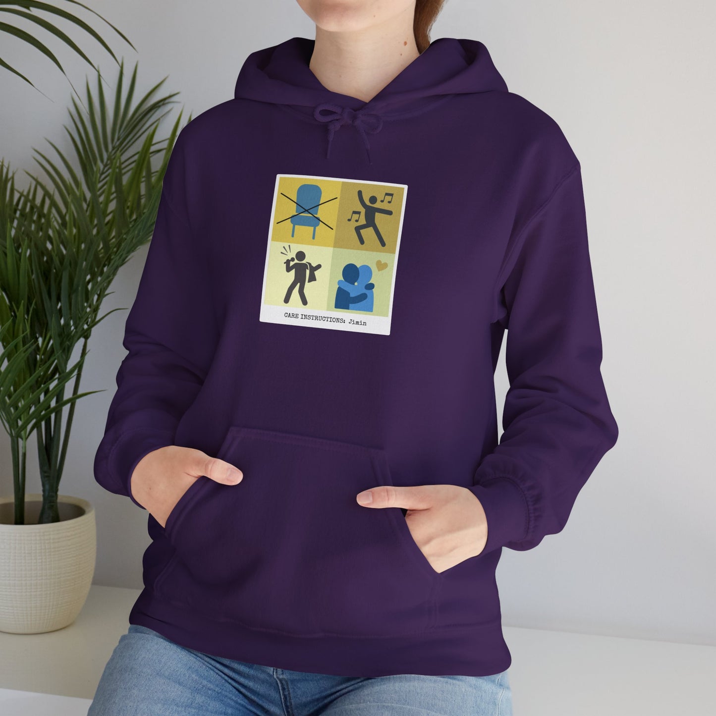Jimin Hoodie - Funny Fanmade BTS Merch - Care Instructions - Cozy Unisex Sweatshirt