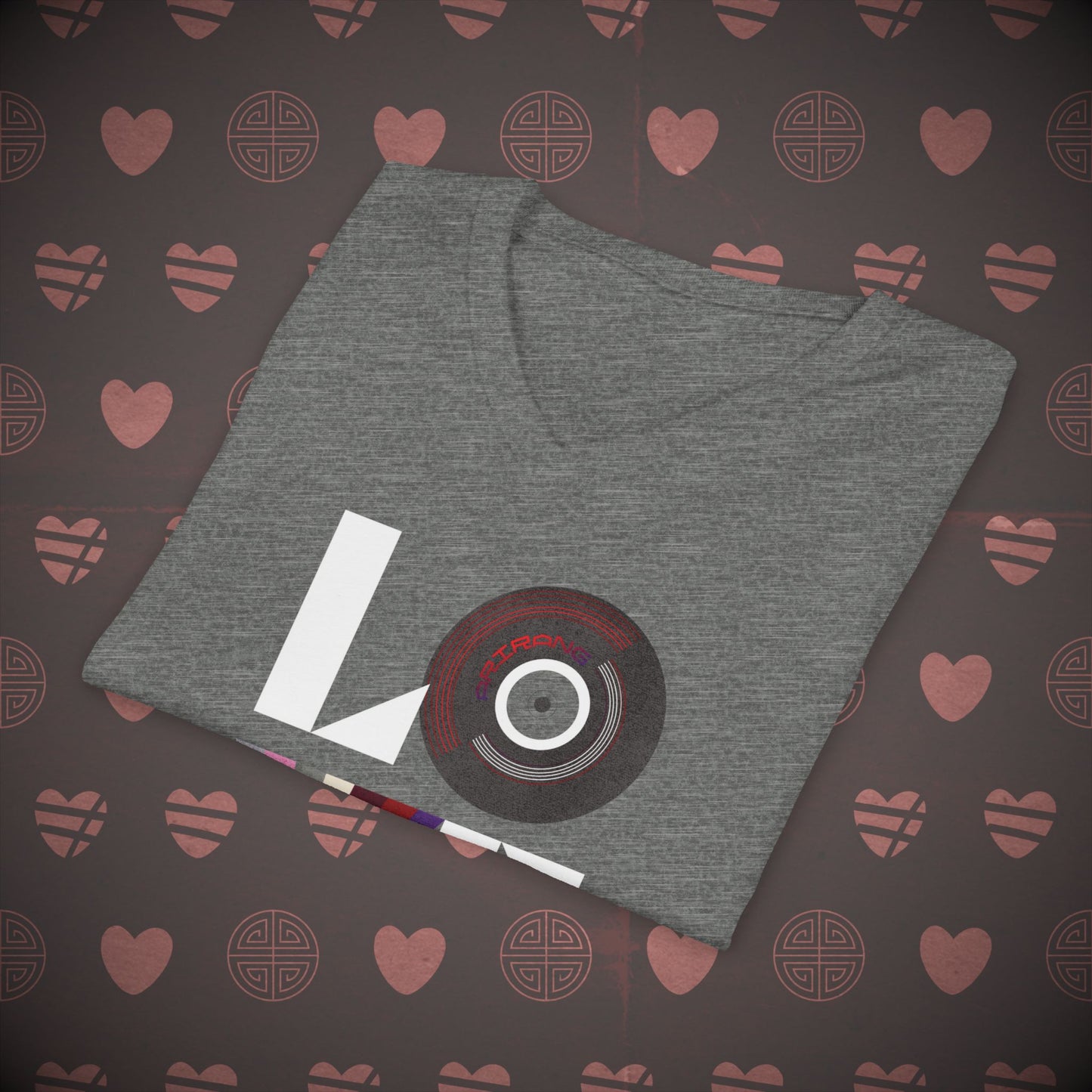 OT7 V-Neck Shirt - Love Record - Unisex Jersey T-Shirt