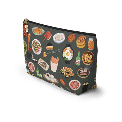 Illustrated Korean Meals Accessory Pouch w/ T-bottom