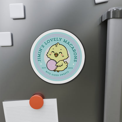 Jimin Fridge Magnet - Cute Fanmade BTS Merch - Jimin's Lovely Macarons - Subtle ARMY Decor