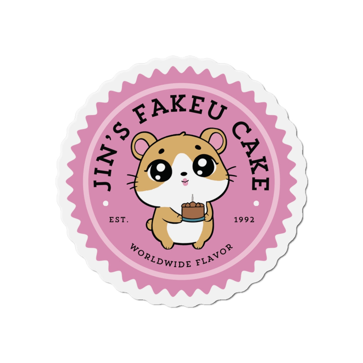 Jin's Fakeu Cake Bakery Series Die-Cut Magnet