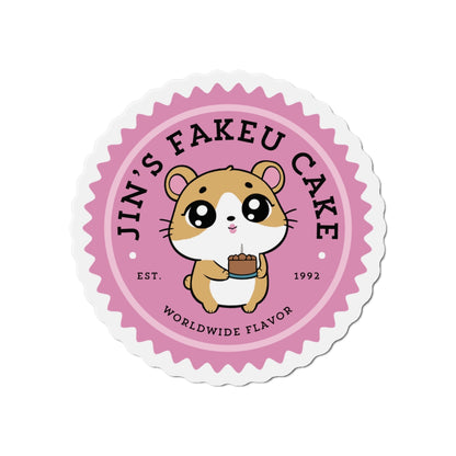 Jin Fridge Magnet - Cute Fanmade BTS Merch - Jin's Fakeu Cake - Subtle ARMY Decor