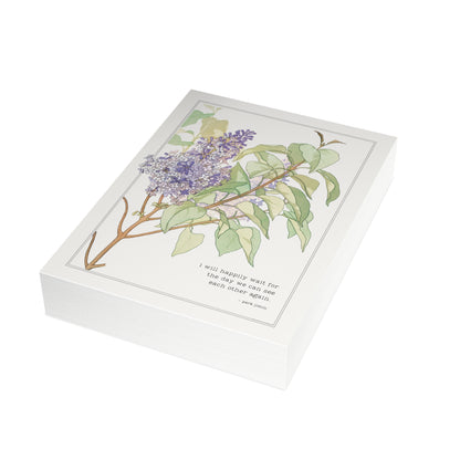 Fanmade BTS Greeting Card - Jimin Love & Friendship Quote  - Vintage Floral Artwork