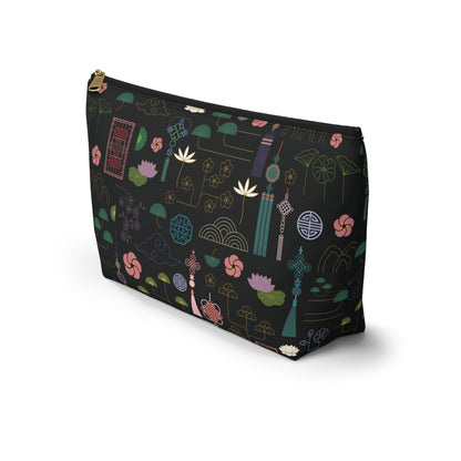 Norigae Night Garden Accessory Pouch w/ T-bottom