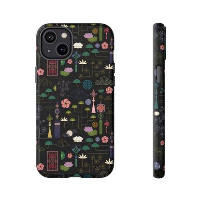 Norigae Night Garden Tough Phone Case - Elegant K-Pop Merch - iPhone, Galaxy, Pixel Cover