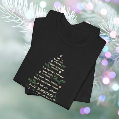 OT7 Short Sleeve Shirt - 12 Days of Bangtan - Fanmade BTS Merch - Unisex Jersey T-Shirt