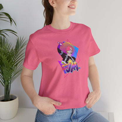 Jimin Short Sleeve Shirt - Fanmade BTS Retro Series - 80s Pop Aesthetic - Soft Unisex T-Shirt