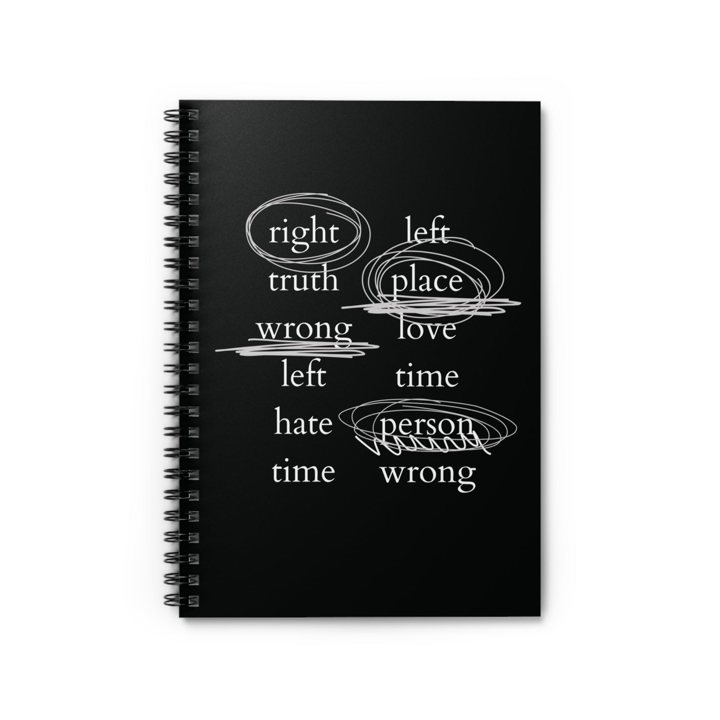 Namjoon Notebook - 'Contradictions' - Fanmade BTS Stationery - Spiral Journal