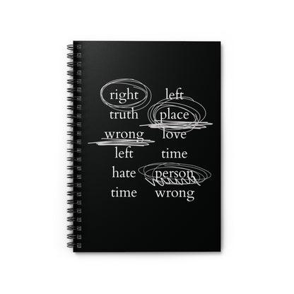 Namjoon Notebook - 'Contradictions' - Fanmade BTS Stationery - Spiral Journal