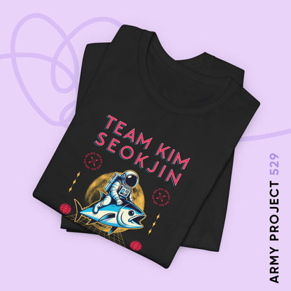Jin Short Sleeve Shirt - Team Kim Seokjin - Fanmade BTS Merch - Unisex Jersey T-Shirt