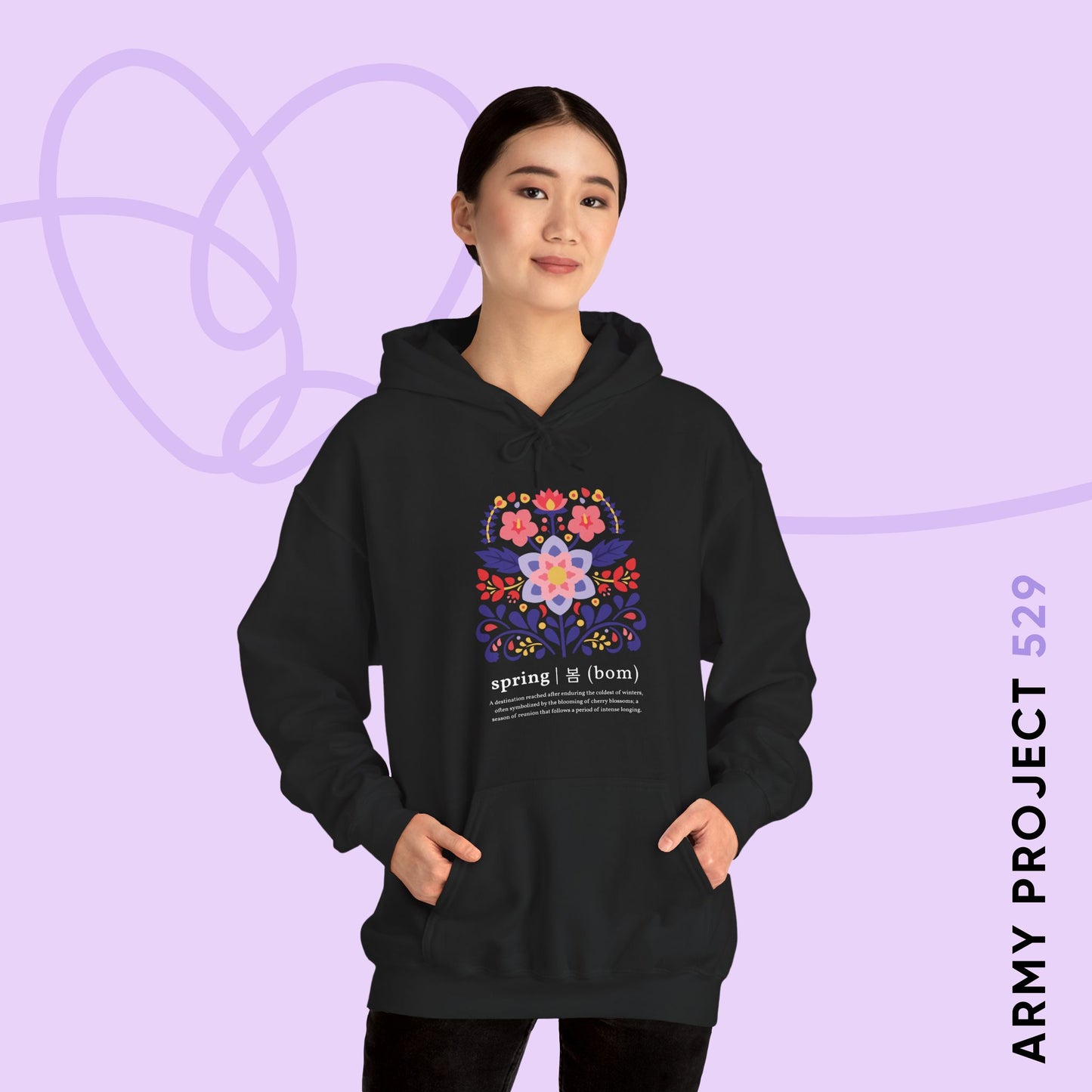 OT7 Hoodie - Until the Flowers Bloom - Cozy Unisex Sweatshirt