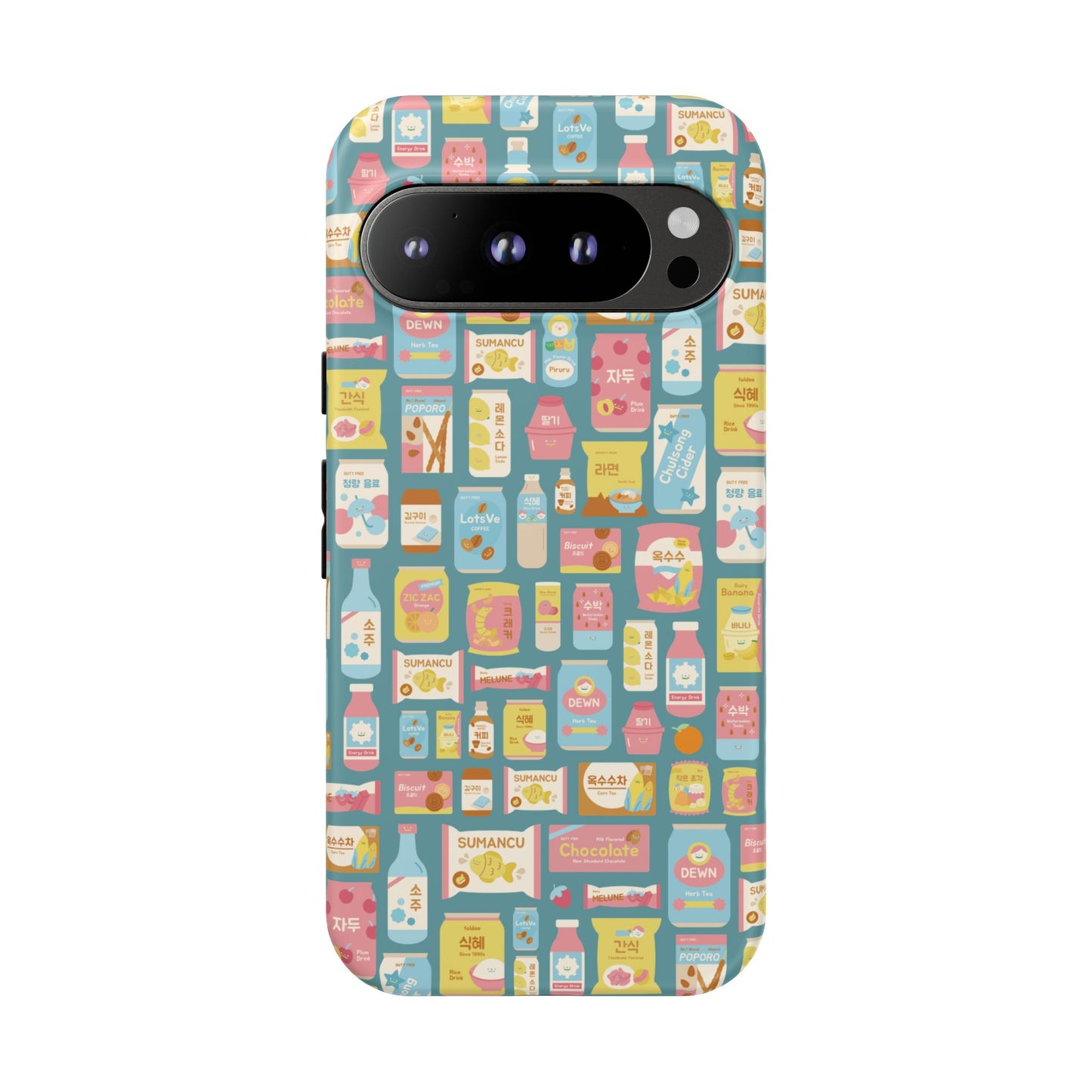 Sweet Pastel Korean Snacks Tough Phone Case - Cute K-Pop Merch - iPhone, Galaxy, Pixel Cover
