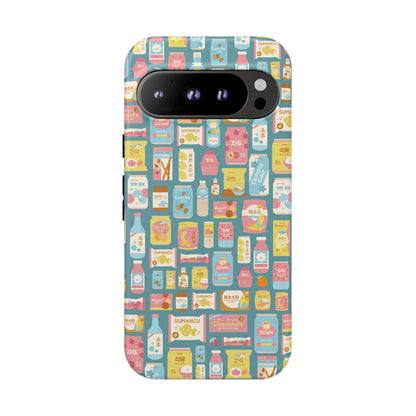 Sweet Pastel Korean Snacks Tough Phone Case - Cute K-Pop Merch - iPhone, Galaxy, Pixel Cover