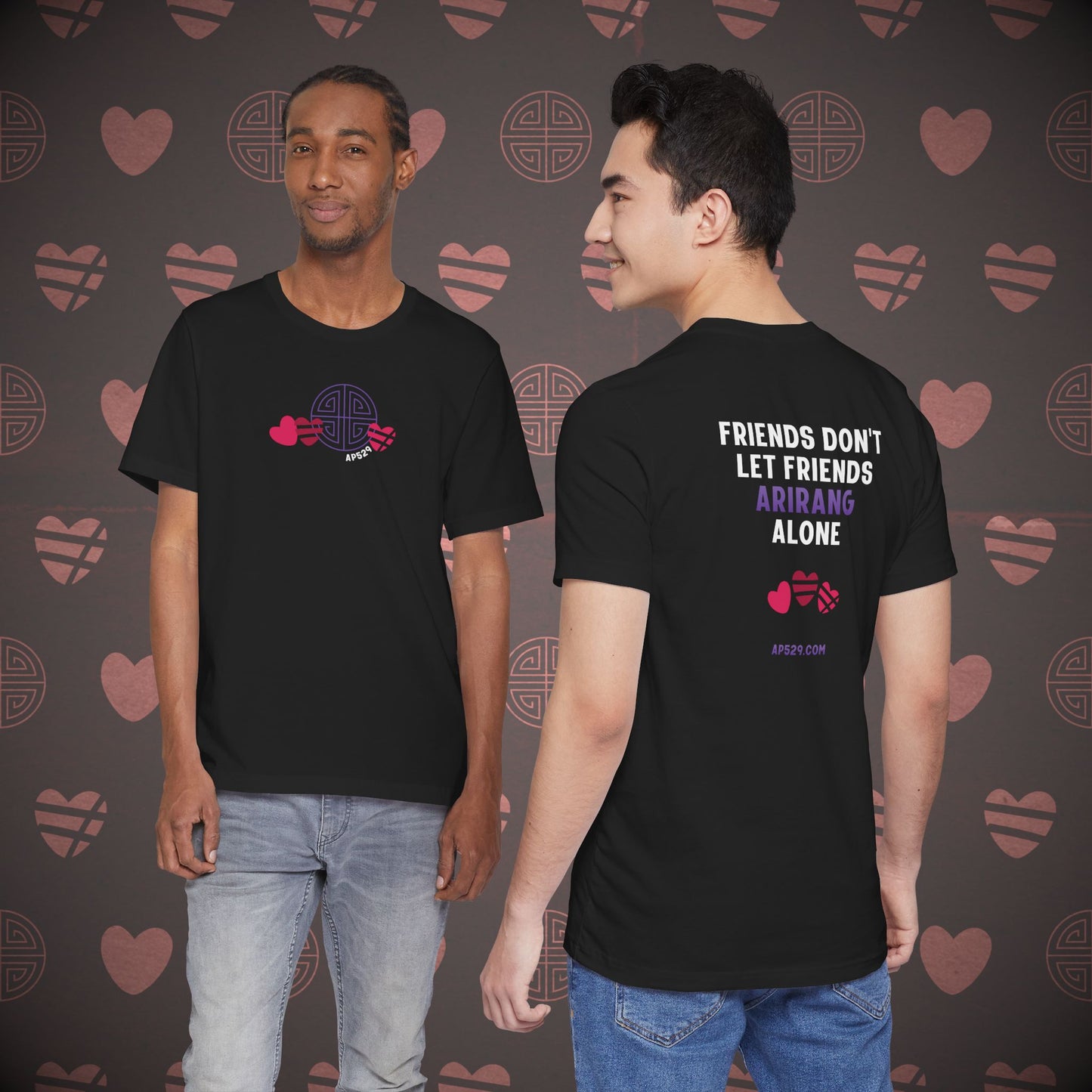 OT7 Short Sleeve Shirt - Friends Don't Let Friends ARIRANG Alone - Unisex Jersey T-Shirt