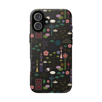 Norigae Night Garden Tough Phone Case - Elegant K-Pop Merch - iPhone, Galaxy, Pixel Cover