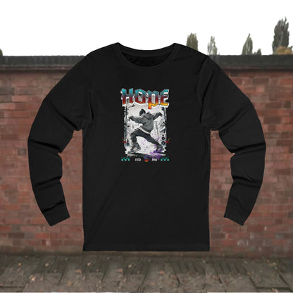 Hobi Long Sleeve Shirt - Fanmade BTS Retro Series - 90s Hip-Hop Aesthetic - Soft Unisex T-Shirt