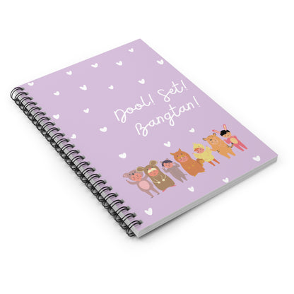 OT7 Notebook - Pocket Bangtan - Fanmade BTS Merch - Spiral Journal