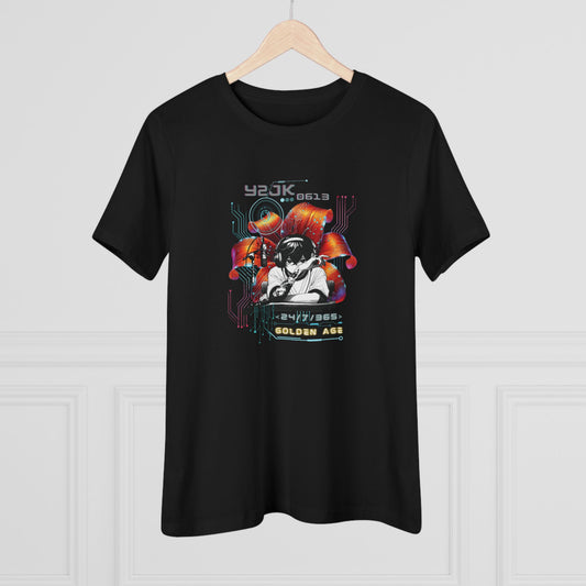 Jung Kook Women's Tee - BTS Fanmade Retro Series - Y2K Gamer Aesthetic - Soft Jersey T-Shirt